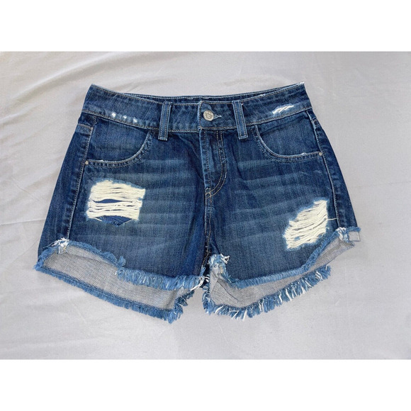 Guess Pants - Guess WD31D11D0ZN0 Destroyed Cutoff Denim Short Shorts. Women's 24, GUC!!